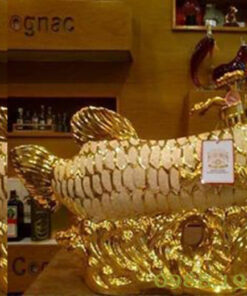 Rượu WHISHKY hình cá chép vàng 2,5 lít chính hãng của Nga