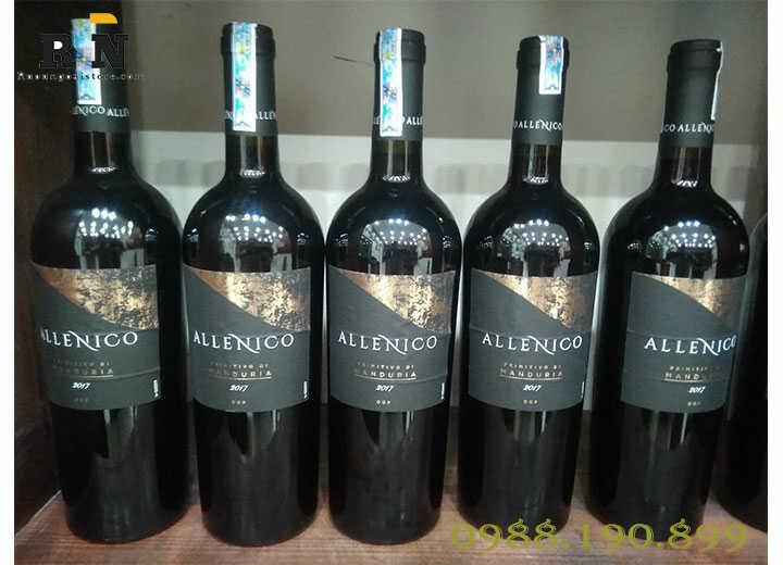 Rượu Vang Ý Allenico Primitivo Salento 2017