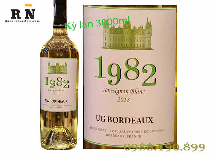 Vang trắng Bordeaux 1982 750ml