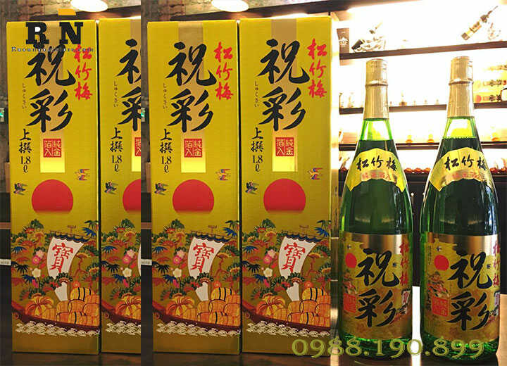 Rượu sake vẩy vàng 1,8 lít