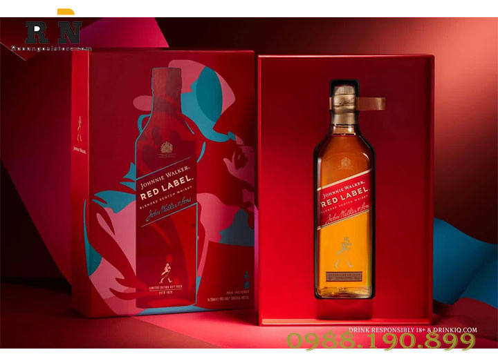 Rượu Johnnie Walker Red Label hộp quà 2022