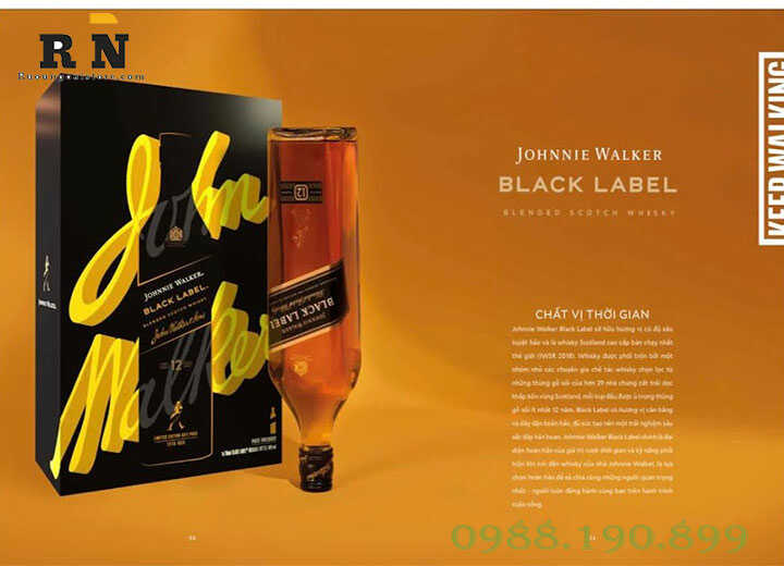 Rượu Johnnie walker black label hộp quà tết 2022